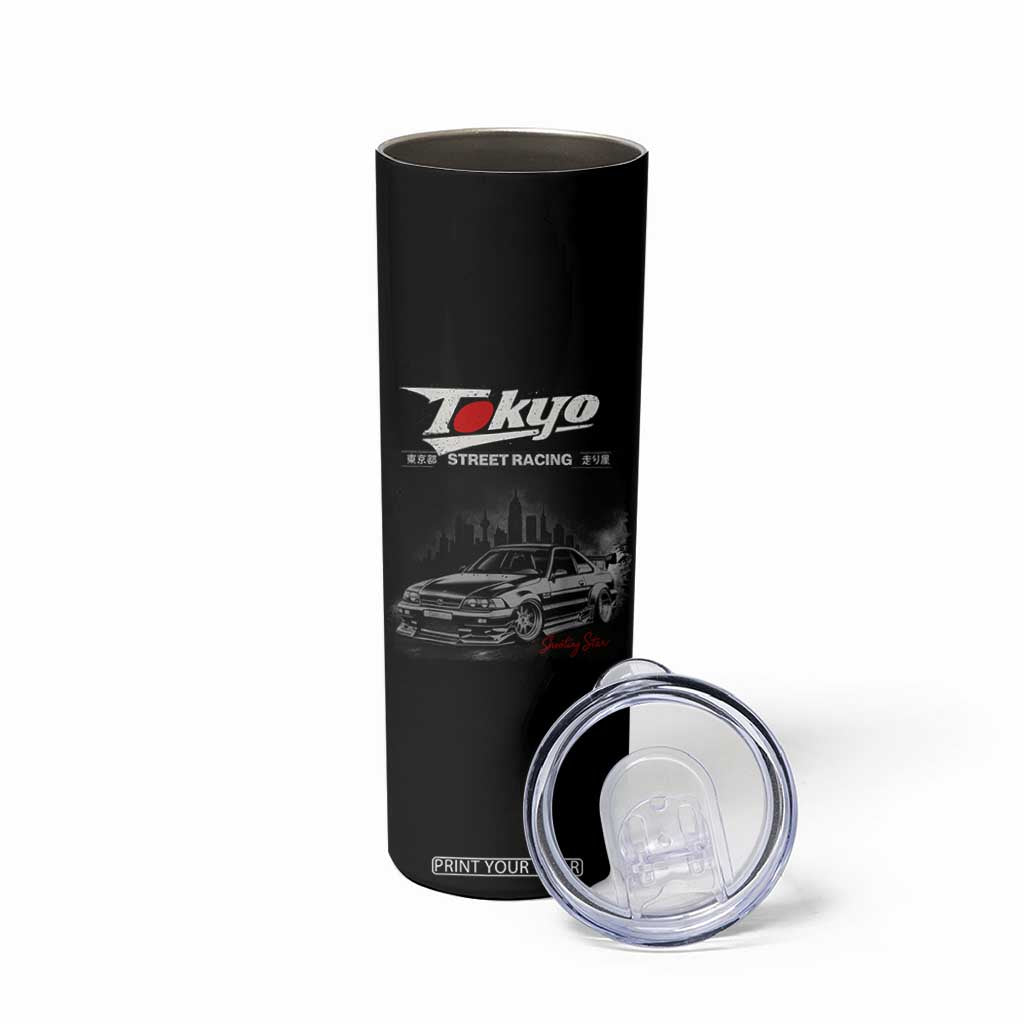 Retro JDM Drift Car Skinny Tumbler Japanese Tokyo Japan Drifting Race Car TS10 Print Your Wear