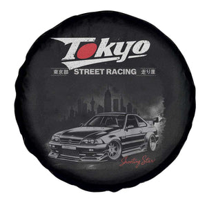 Retro JDM Drift Car Spare Tire Cover Japanese Tokyo Japan Drifting Race Car TS10 Print Your Wear