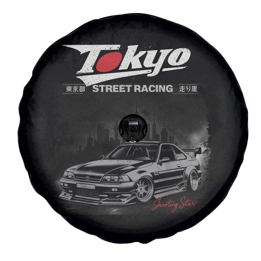 Retro JDM Drift Car Spare Tire Cover Japanese Tokyo Japan Drifting Race Car TS10 Print Your Wear
