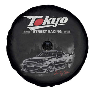 Retro JDM Drift Car Spare Tire Cover Japanese Tokyo Japan Drifting Race Car TS10 Print Your Wear