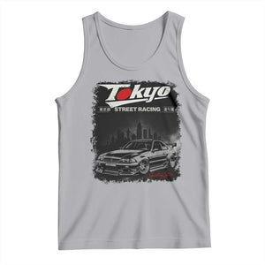 Retro JDM Drift Car Tank Top Japanese Tokyo Japan Drifting Race Car TS10 Athletic Heather Print Your Wear