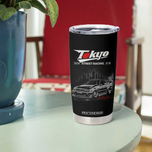 Retro JDM Drift Car Tumbler Cup Japanese Tokyo Japan Drifting Race Car TS10 Print Your Wear