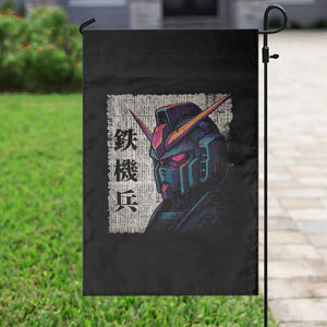 Japanese Mecha Robot Garden Flag Samurai Inspired Futuristic Kanji Design TS10 Print Your Wear