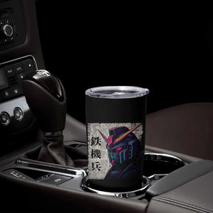 Japanese Mecha Robot Tumbler Cup Samurai Inspired Futuristic Kanji Design TS10 Print Your Wear