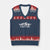 Pit Crew V-Neck Knit Sweater Vest Race Car Family Racing Birthday Hosting Parties TS10 Navy Red Print Your Wear