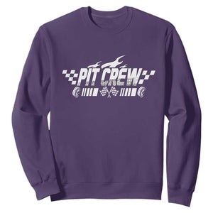 Pit Crew Sweatshirt Race Car Family Racing Birthday Hosting Parties TS10 Purple Print Your Wear