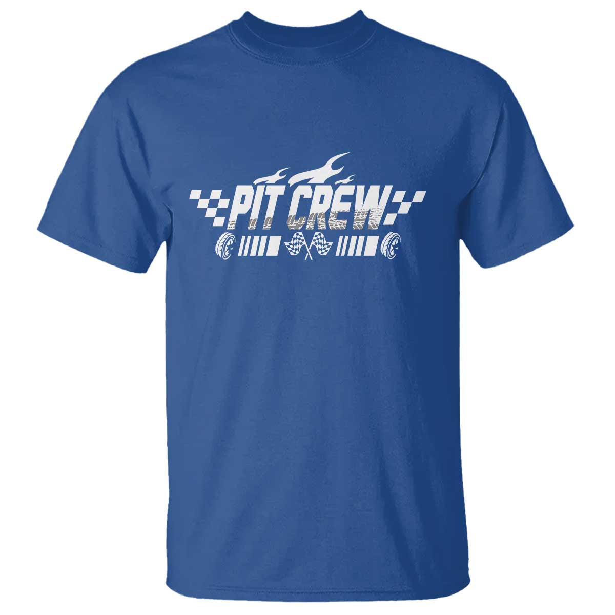 Pit Crew T Shirt Race Car Family Racing Birthday Hosting Parties TS10 Royal Blue Print Your Wear