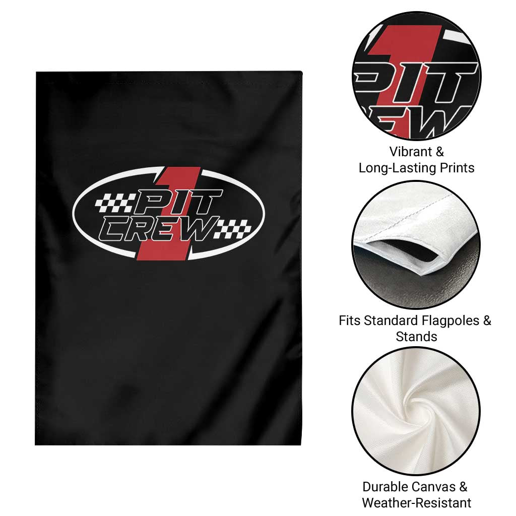 Pit Crew Garden Flag Race Car Racing Birthday Hosting Parties TS10 Print Your Wear