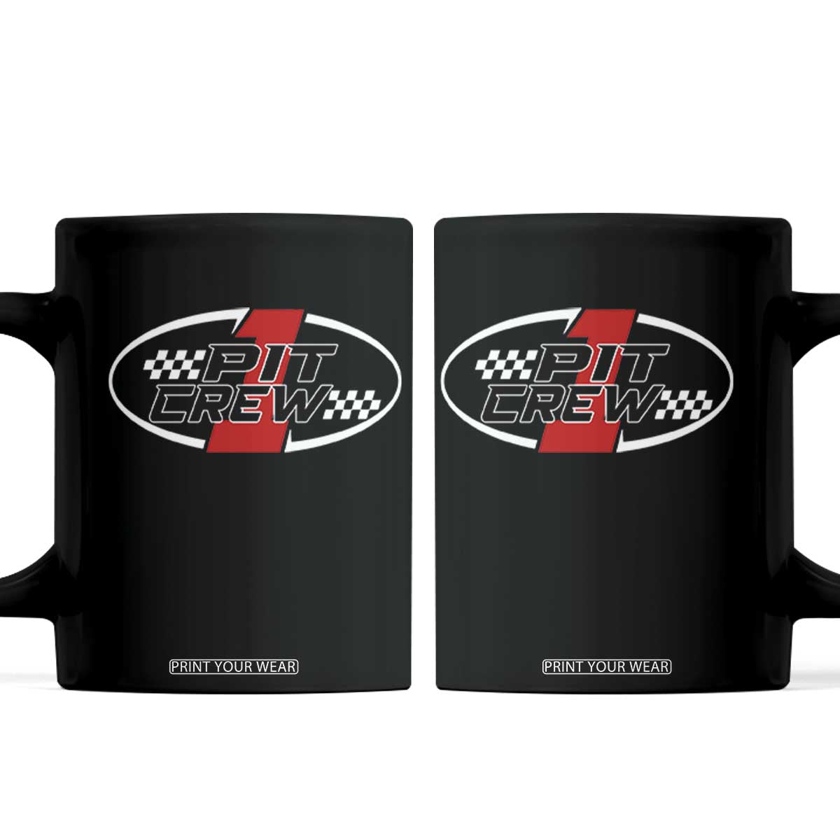 Pit Crew Coffee Mug Race Car Racing Birthday Hosting Parties TS10 Black Print Your Wear