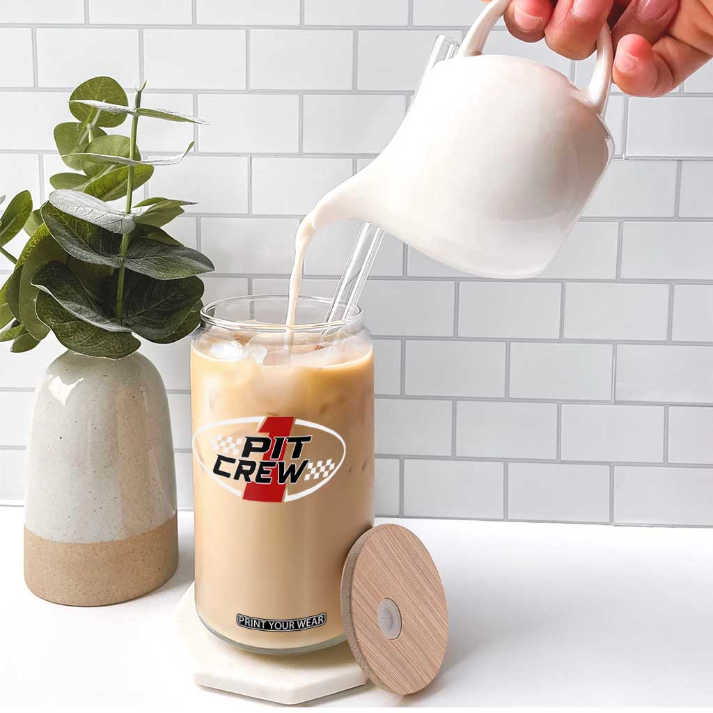 Pit Crew Glass Can Race Car Racing Birthday Hosting Parties TS10 Print Your Wear