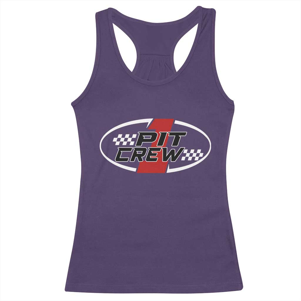 Pit Crew Racerback Tank Top Race Car Racing Birthday Hosting Parties TS10 Purple Print Your Wear