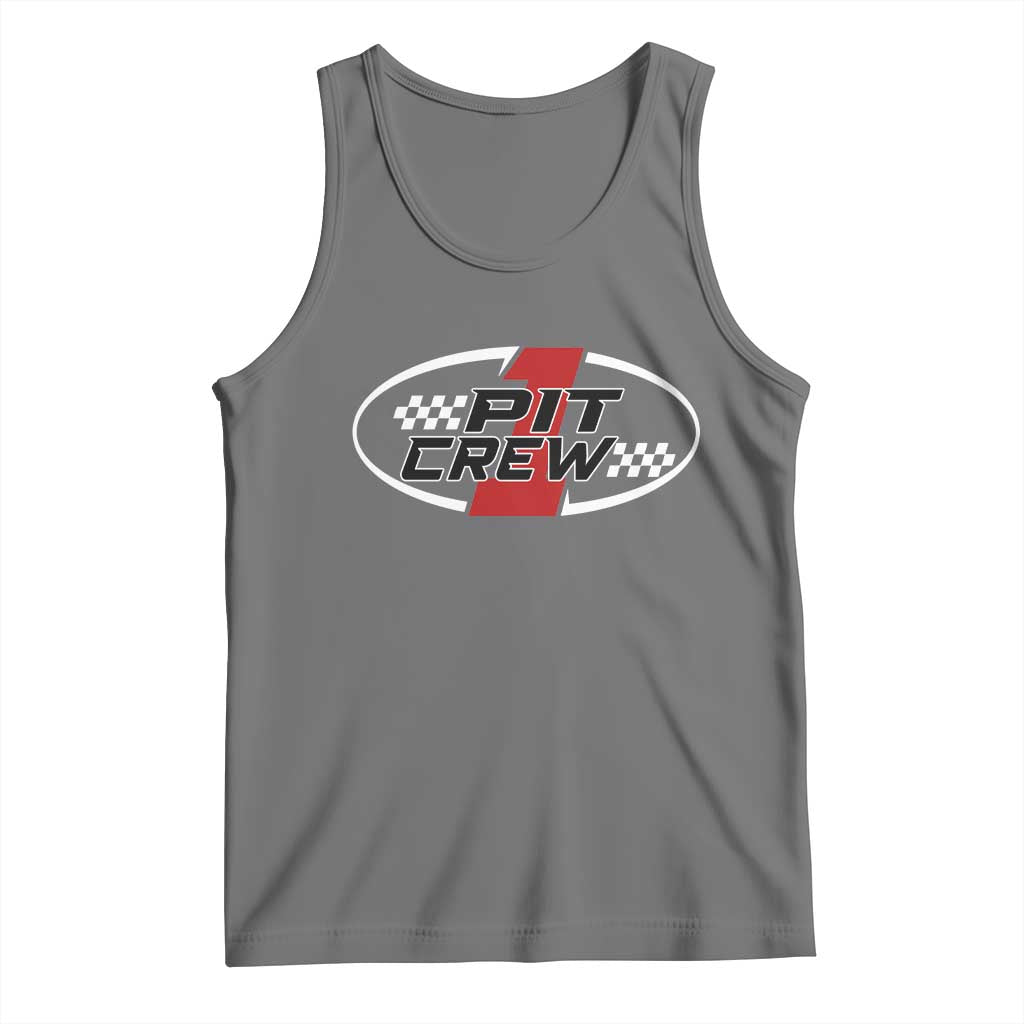 Pit Crew Tank Top Race Car Racing Birthday Hosting Parties TS10 Black Heather Print Your Wear
