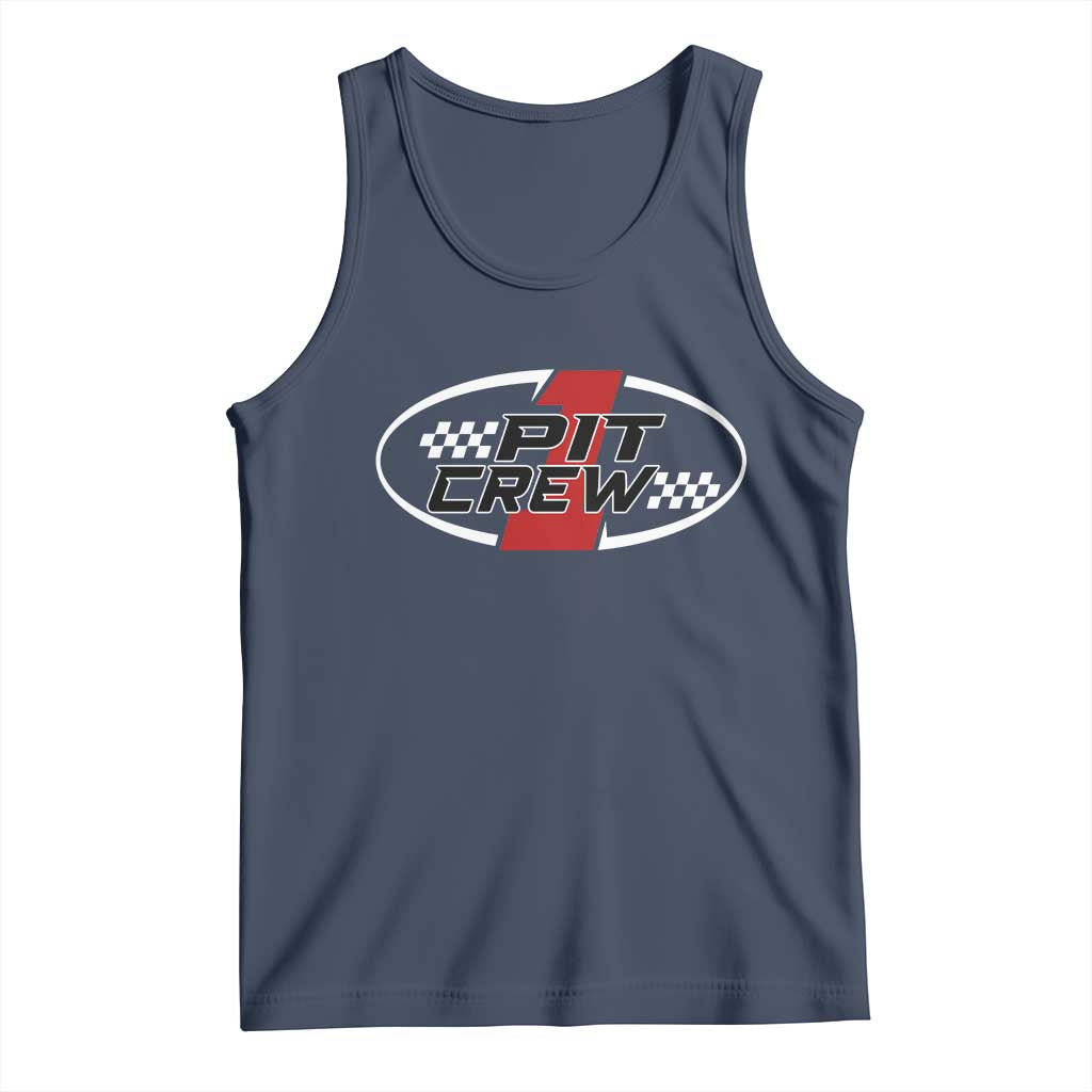 Pit Crew Tank Top Race Car Racing Birthday Hosting Parties TS10 Navy Print Your Wear