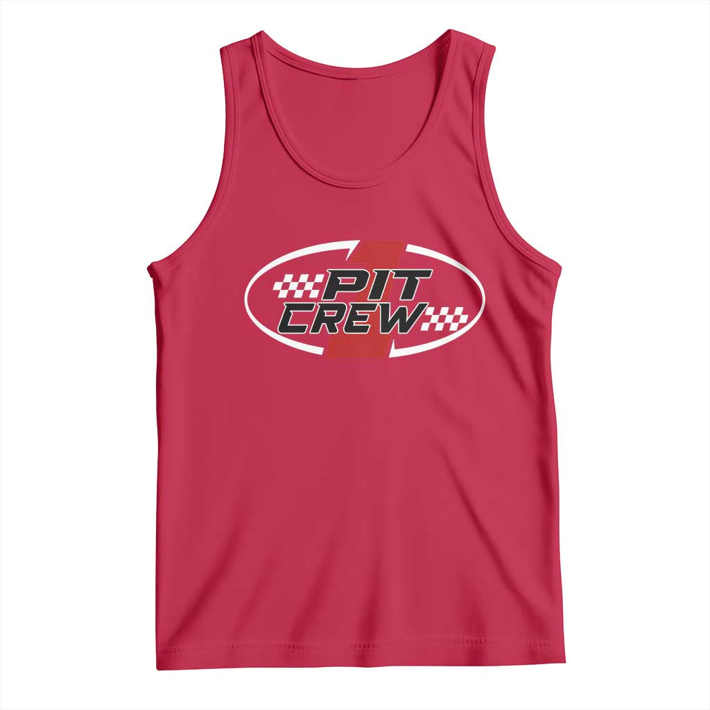Pit Crew Tank Top Race Car Racing Birthday Hosting Parties TS10 Red Print Your Wear