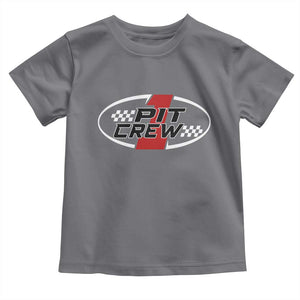 Pit Crew Toddler T Shirt Race Car Racing Birthday Hosting Parties TS10 Charcoal Print Your Wear