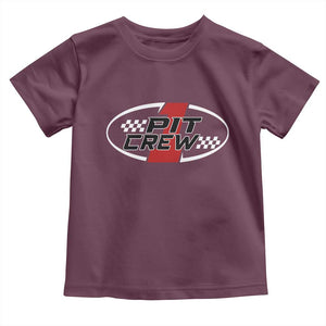 Pit Crew Toddler T Shirt Race Car Racing Birthday Hosting Parties TS10 Maroon Print Your Wear