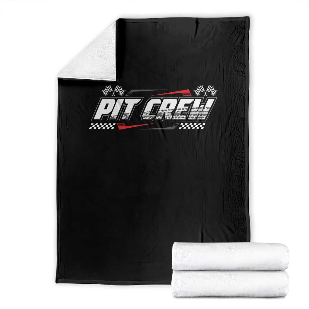 Pit Crew Throw Blanket Race Car Family Racing Birthday Parties TS10 Black Print Your Wear