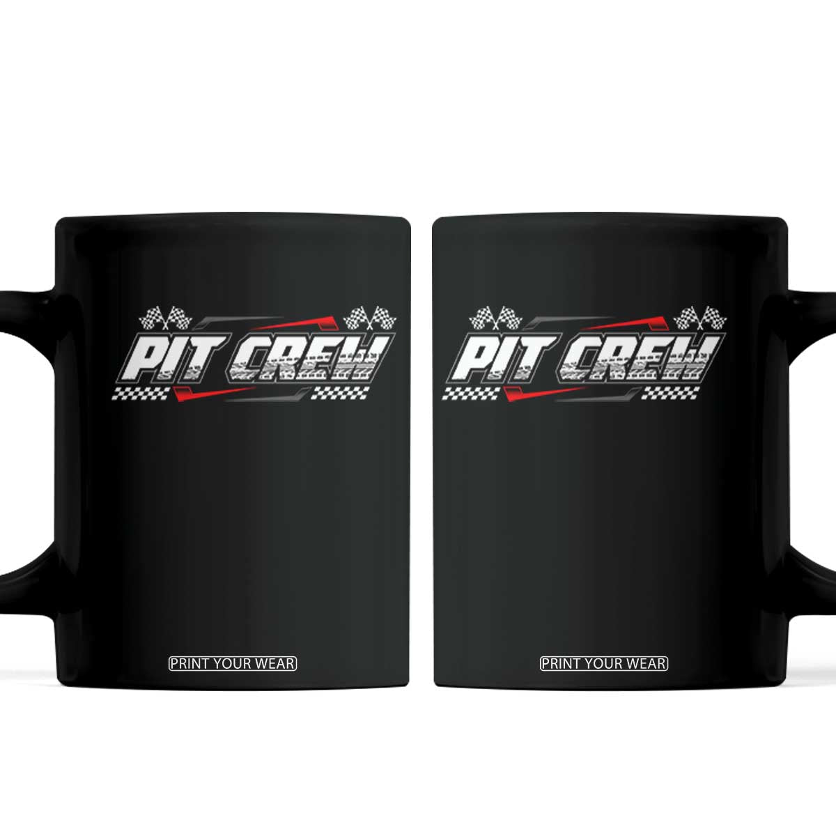 Pit Crew Coffee Mug Race Car Family Racing Birthday Parties TS10 Black Print Your Wear