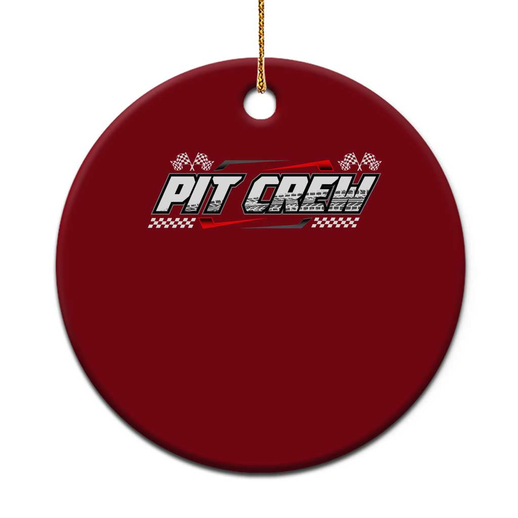 Pit Crew Ceramic Ornament Race Car Family Racing Birthday Parties TS10 1pc Red Print Your Wear