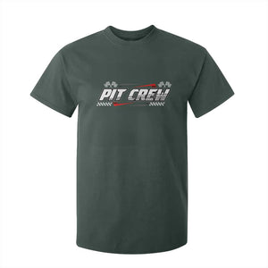 Pit Crew T Shirt For Kid Race Car Family Racing Birthday Parties TS10 Dark Forest Green Print Your Wear