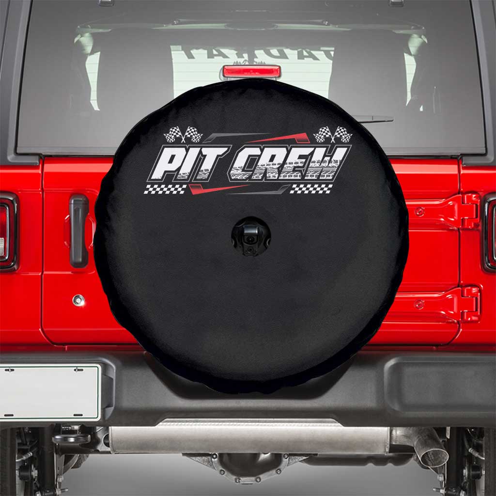 Pit Crew Spare Tire Cover Race Car Family Racing Birthday Parties TS10 Black Print Your Wear