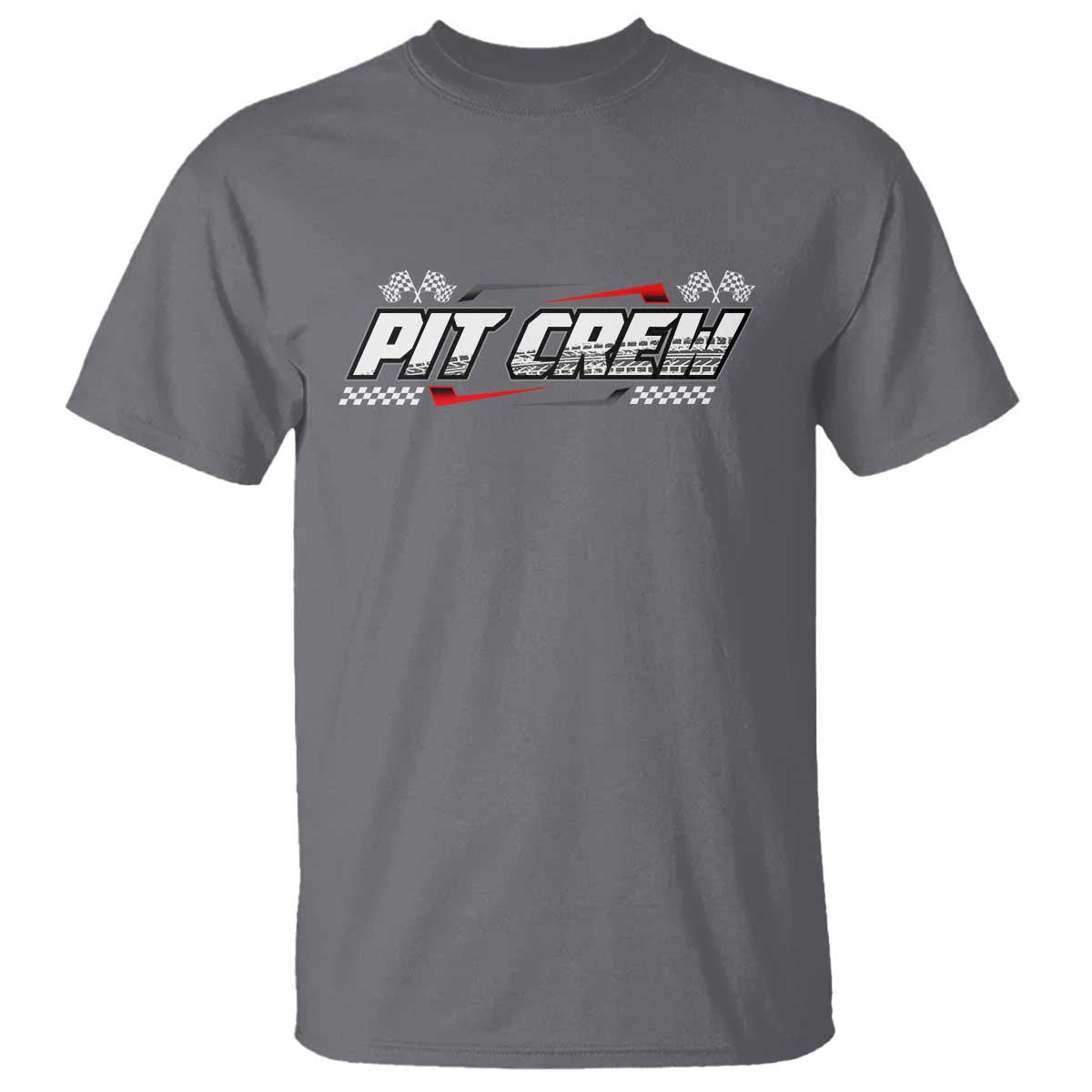Pit Crew T Shirt Race Car Family Racing Birthday Parties TS10 Charcoal Print Your Wear