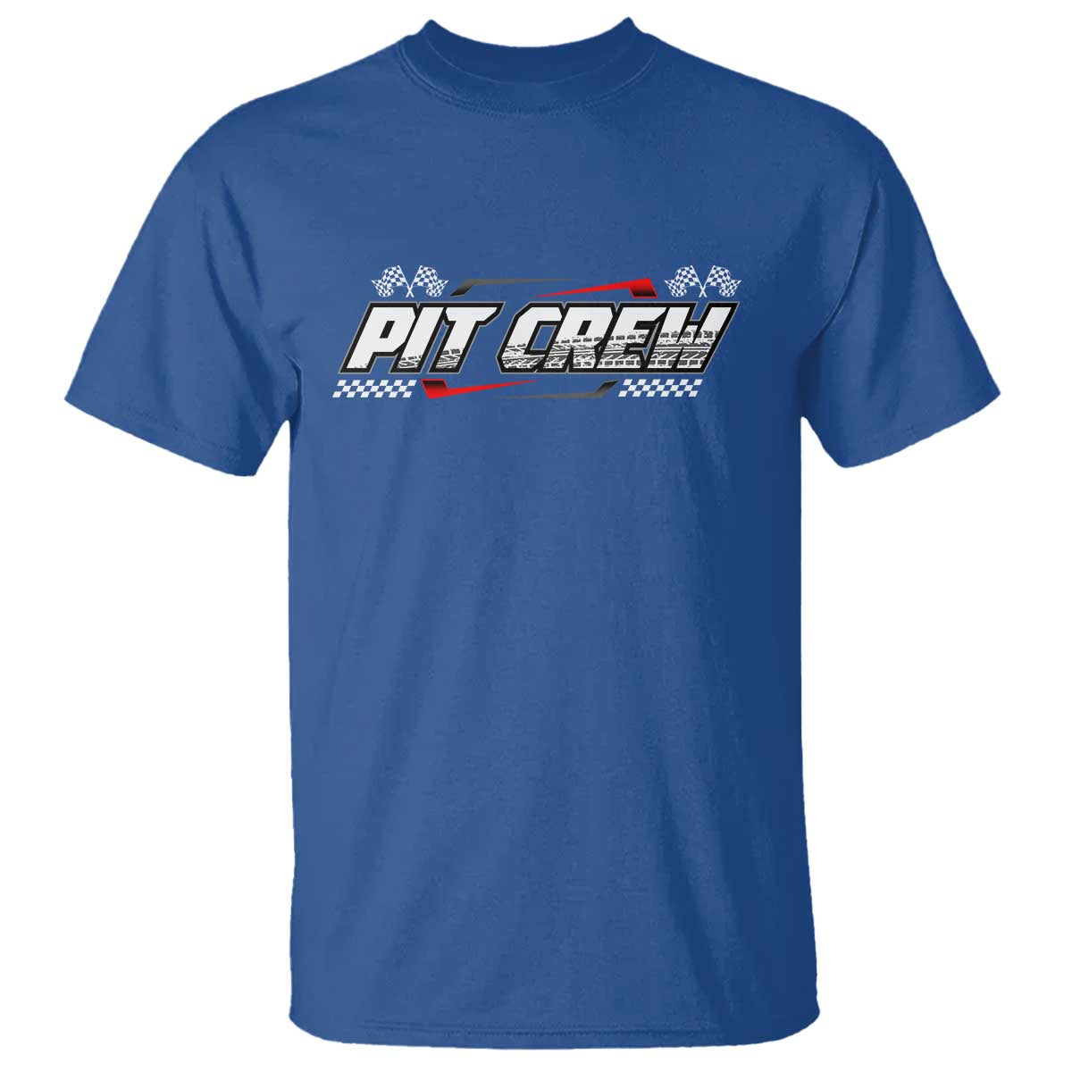 Pit Crew T Shirt Race Car Family Racing Birthday Parties TS10 Royal Blue Print Your Wear