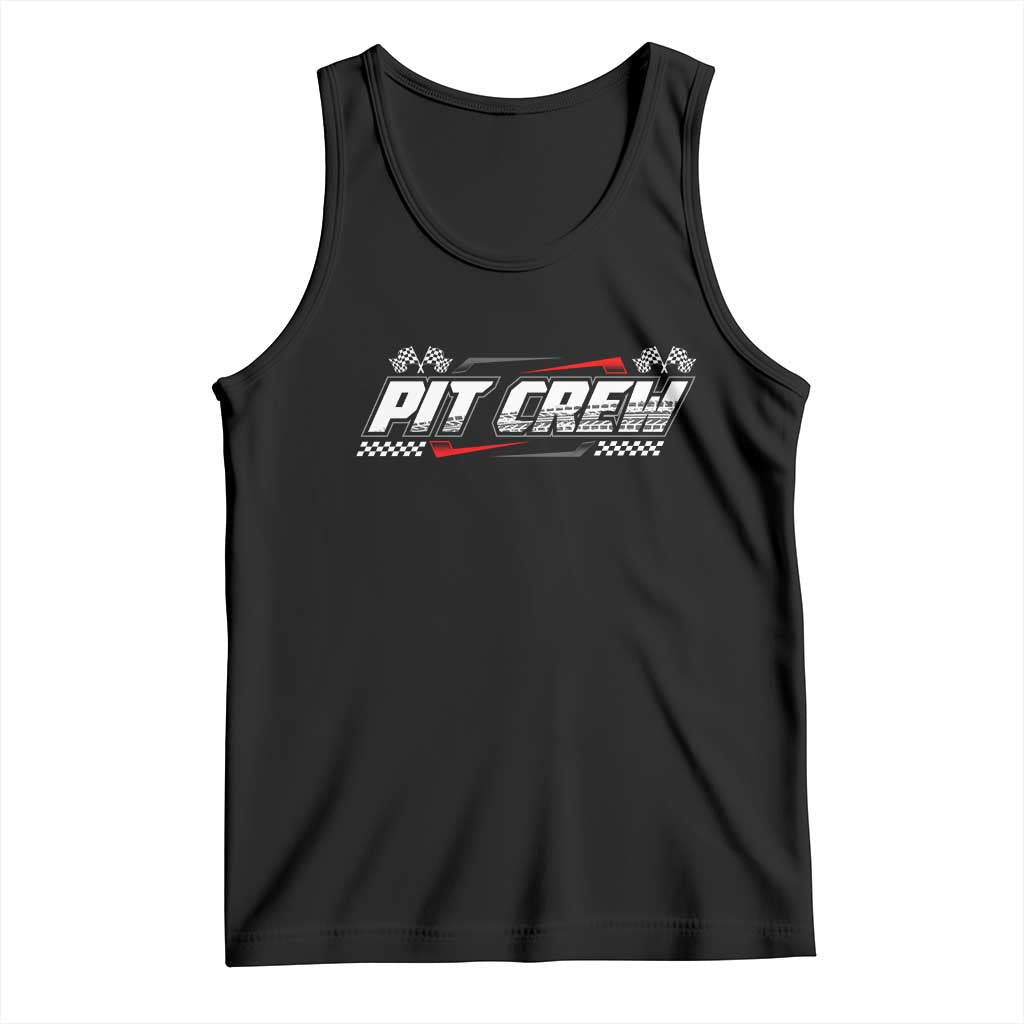 Pit Crew Tank Top Race Car Family Racing Birthday Parties TS10 Black Print Your Wear