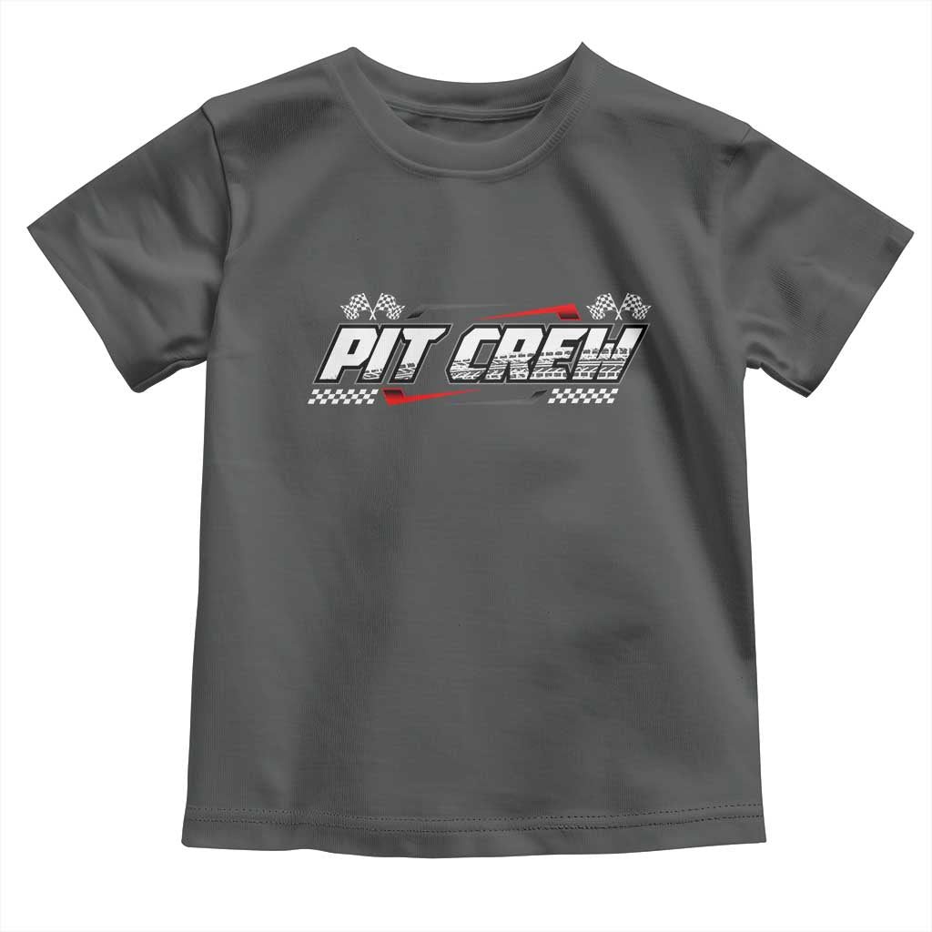 Pit Crew Toddler T Shirt Race Car Family Racing Birthday Parties TS10 Dark Heather Print Your Wear