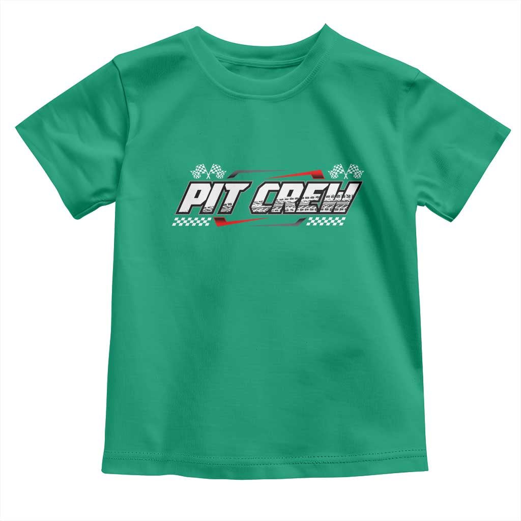 Pit Crew Toddler T Shirt Race Car Family Racing Birthday Parties TS10 Irish Green Print Your Wear