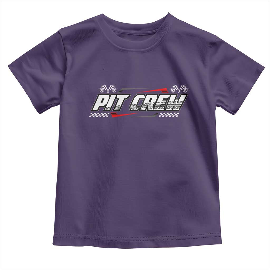 Pit Crew Toddler T Shirt Race Car Family Racing Birthday Parties TS10 Purple Print Your Wear