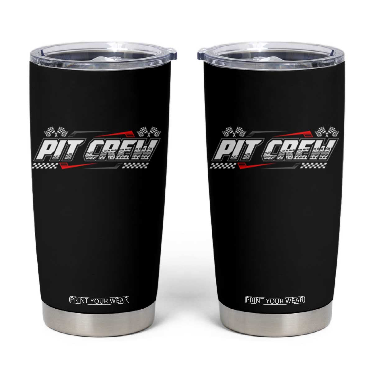 Pit Crew Tumbler Cup Race Car Family Racing Birthday Parties TS10 Black Print Your Wear