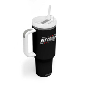 Pit Crew Tumbler With Handle Race Car Family Racing Birthday Parties TS10 Print Your Wear