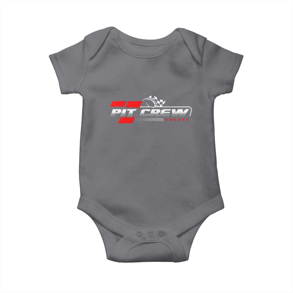 Pit Crew Baby Onesie Family Racing Birthday Race Car TS10 Charcoal Print Your Wear