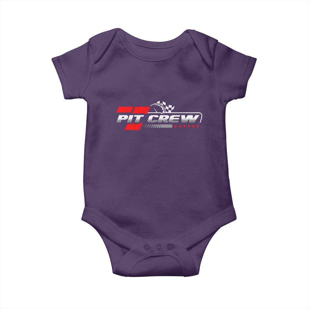 Pit Crew Baby Onesie Family Racing Birthday Race Car TS10 Purple Print Your Wear