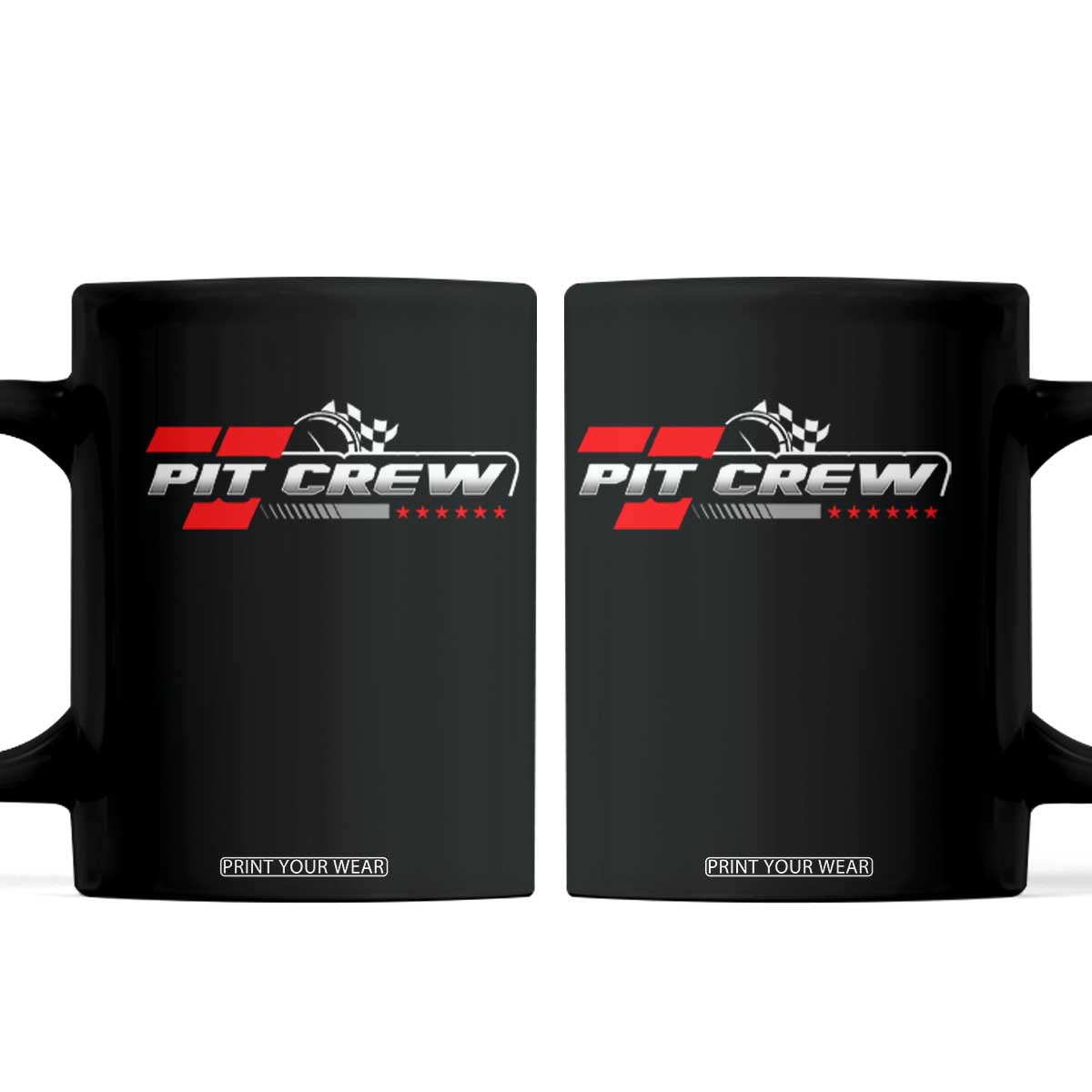 Pit Crew Coffee Mug Family Racing Birthday Race Car TS10 Black Print Your Wear