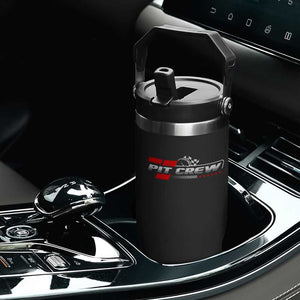 Pit Crew Flip Straw Tumbler Family Racing Birthday Race Car TS10 Print Your Wear
