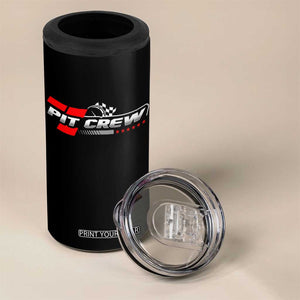 Pit Crew 4 in 1 Can Cooler Tumbler Family Racing Birthday Race Car TS10 Print Your Wear