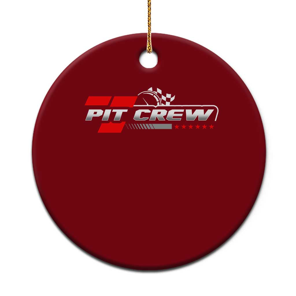 Pit Crew Ceramic Ornament Family Racing Birthday Race Car TS10 1pc Red Print Your Wear