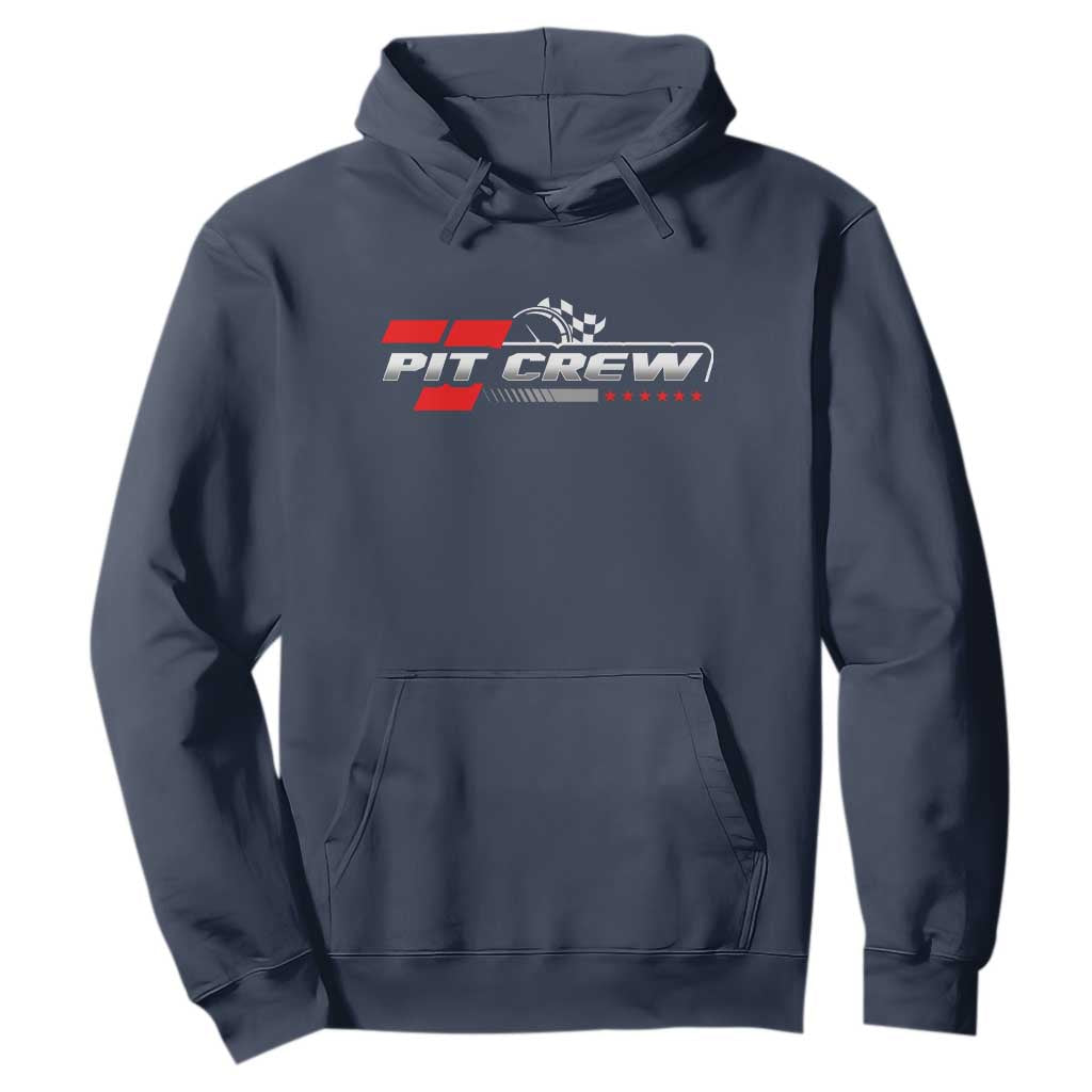Pit Crew Hoodie Family Racing Birthday Race Car TS10 Navy Print Your Wear