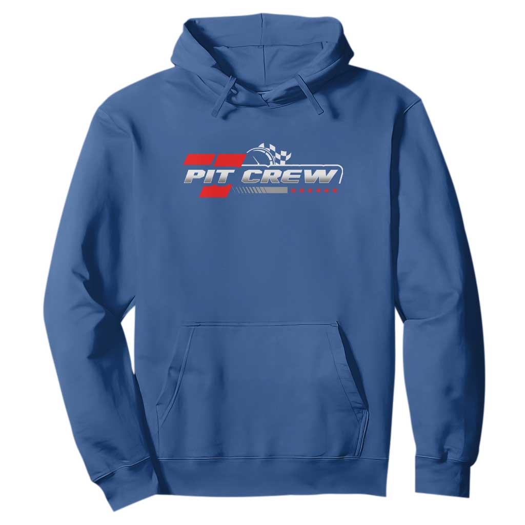 Pit Crew Hoodie Family Racing Birthday Race Car TS10 Royal Blue Print Your Wear