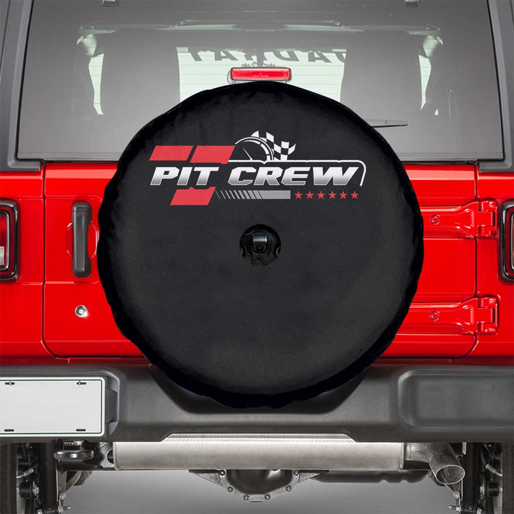 Pit Crew Spare Tire Cover Family Racing Birthday Race Car TS10 Black Print Your Wear