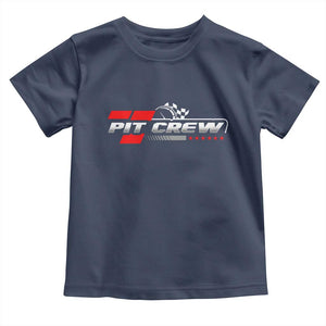 Pit Crew Toddler T Shirt Family Racing Birthday Race Car TS10 Navy Print Your Wear