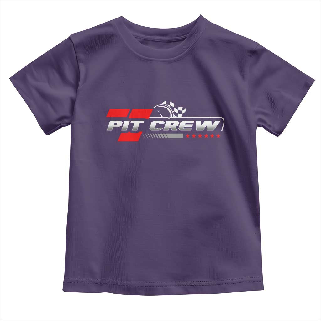Pit Crew Toddler T Shirt Family Racing Birthday Race Car TS10 Purple Print Your Wear