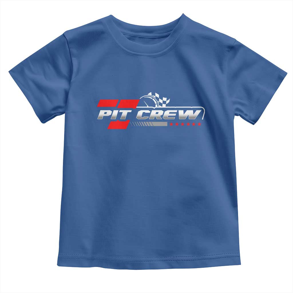 Pit Crew Toddler T Shirt Family Racing Birthday Race Car TS10 Royal Blue Print Your Wear