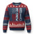 Pit Crew Ugly Christmas Sweater Racing Race Car American Flag TS10 Navy Red Print Your Wear