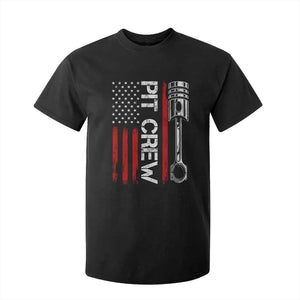 Pit Crew T Shirt For Kid Racing Race Car American Flag TS10 Black Print Your Wear