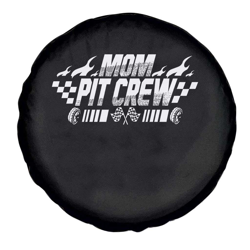 Mom Pit Crew Spare Tire Cover Race Car Family Racing Birthday Hosting Parties TS10 Print Your Wear