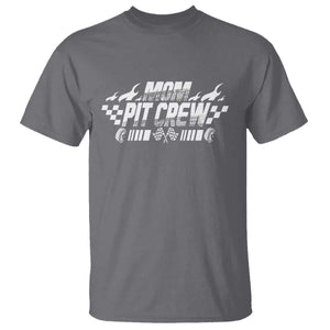 Mom Pit Crew T Shirt Race Car Family Racing Birthday Hosting Parties TS10 Charcoal Print Your Wear
