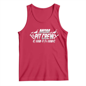 Mom Pit Crew Tank Top Race Car Family Racing Birthday Hosting Parties TS10 Red Print Your Wear